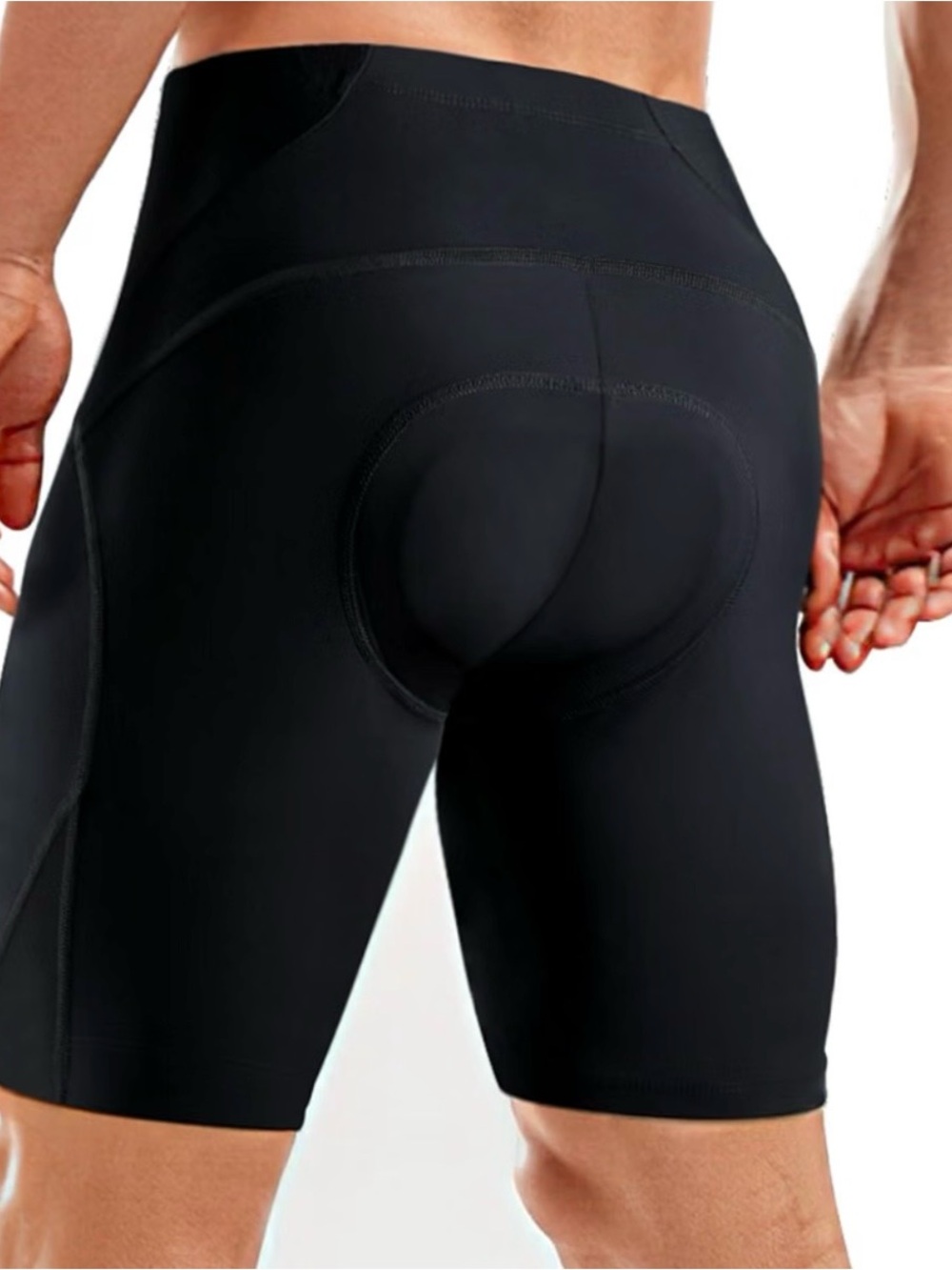 Men's Black Padded Cycling Shorts